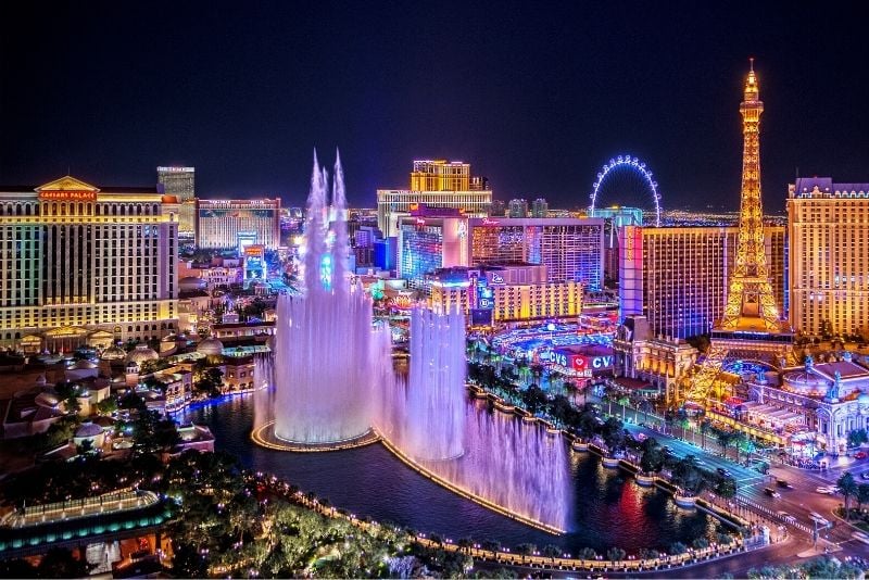 Bellagio Fountain show in Las Vegas