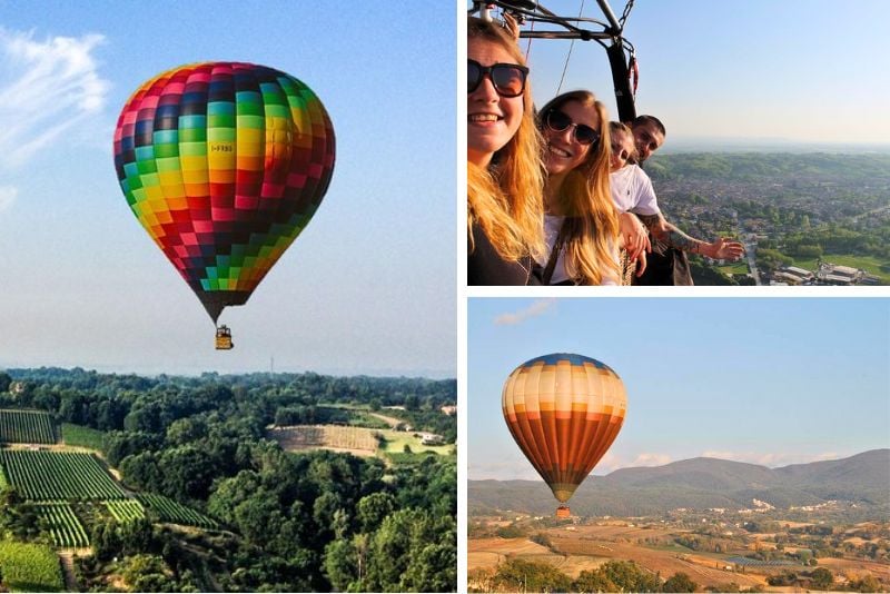 Hot air balloon ride in Milan