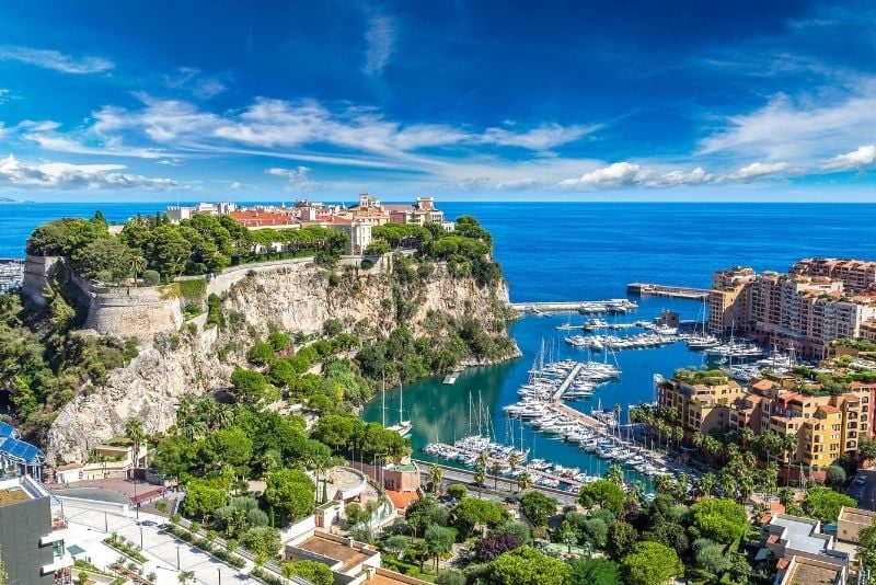 Hafen von Fontvieille in Monaco