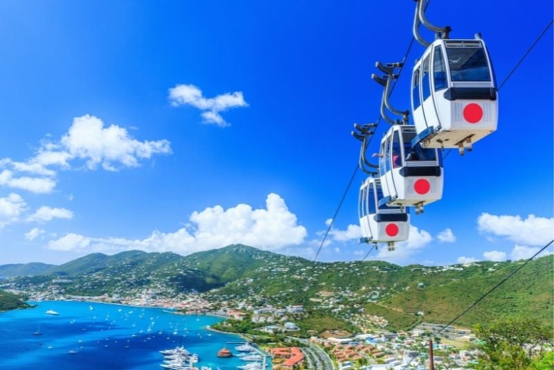 Skyride to Paradise Point in St Thomas