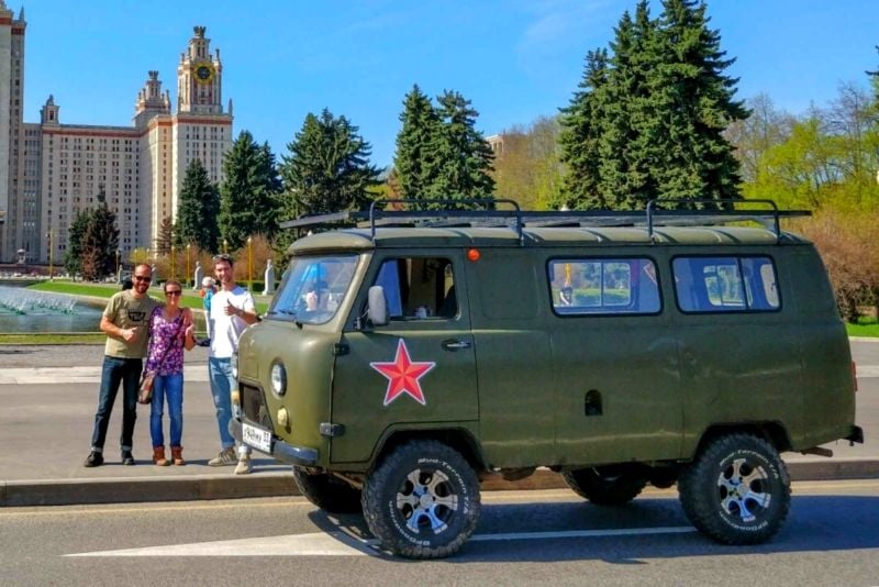 Soviet van tours in Moscow