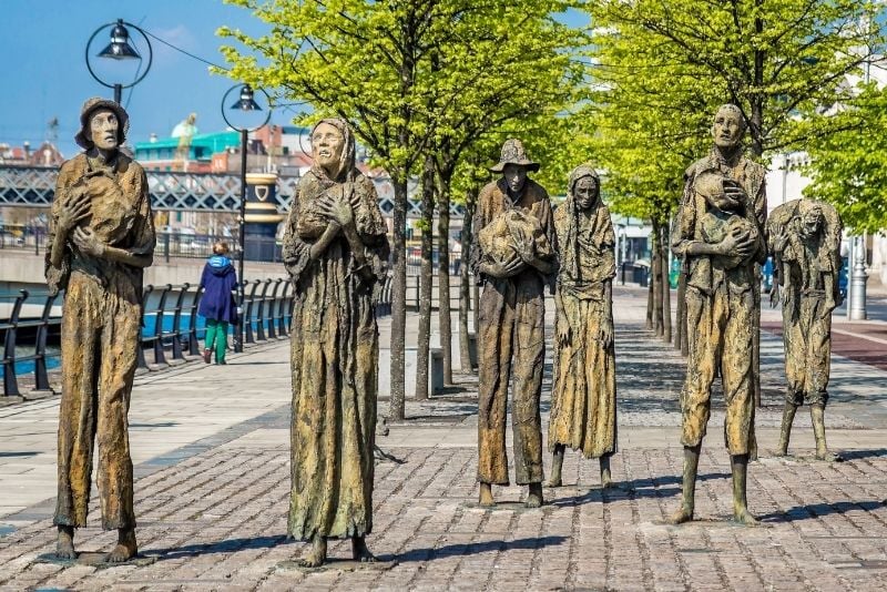 Les sculptures de la famine, Dublin