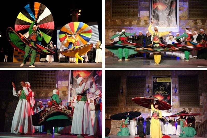 Whirling Dervish shows in Cairo, Egypt