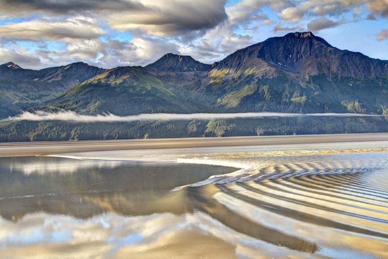 bore tide in Turnagain Arm, Anchorage