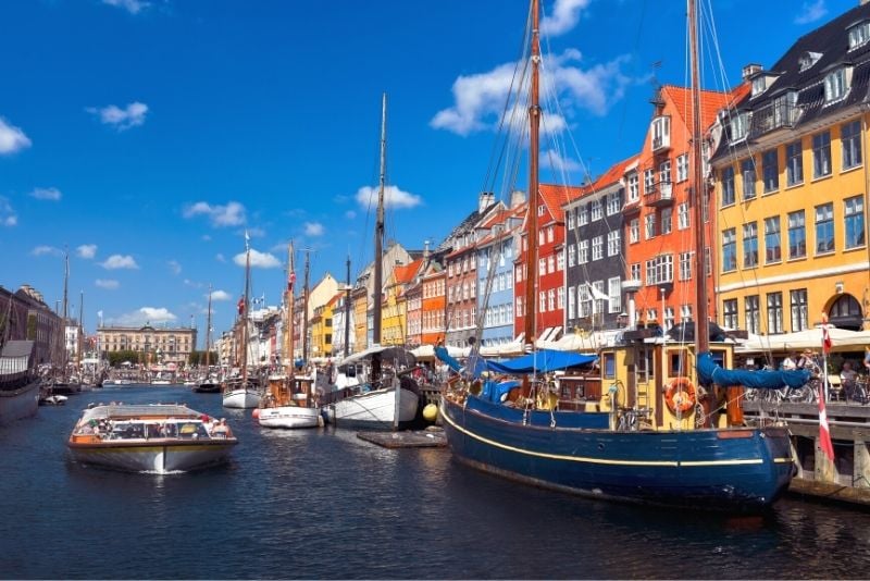 canal cruise through Nyhavn, Copenhagen