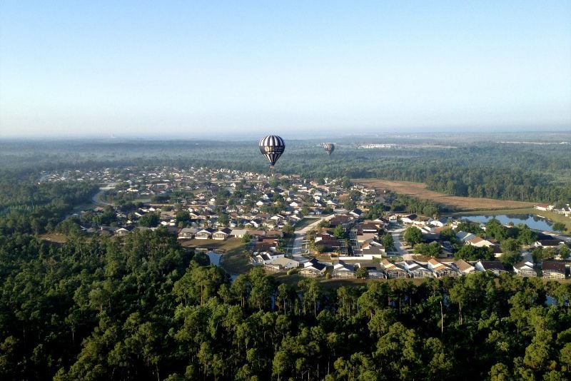 hot air balloon ride in Kissimmee