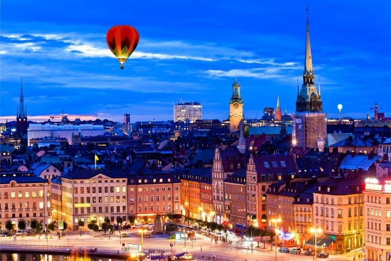 vols en montgolfière à Stockholm