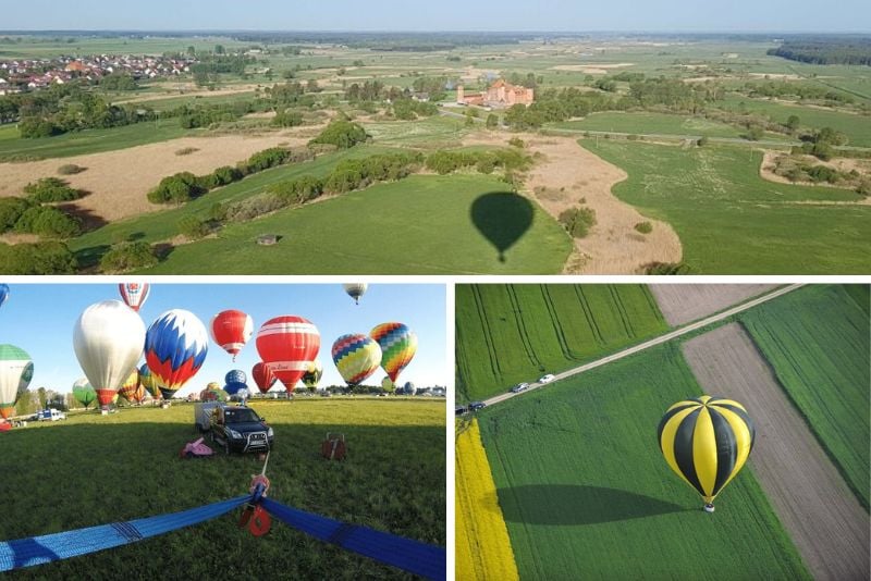 hot air balloon rides in Warsaw