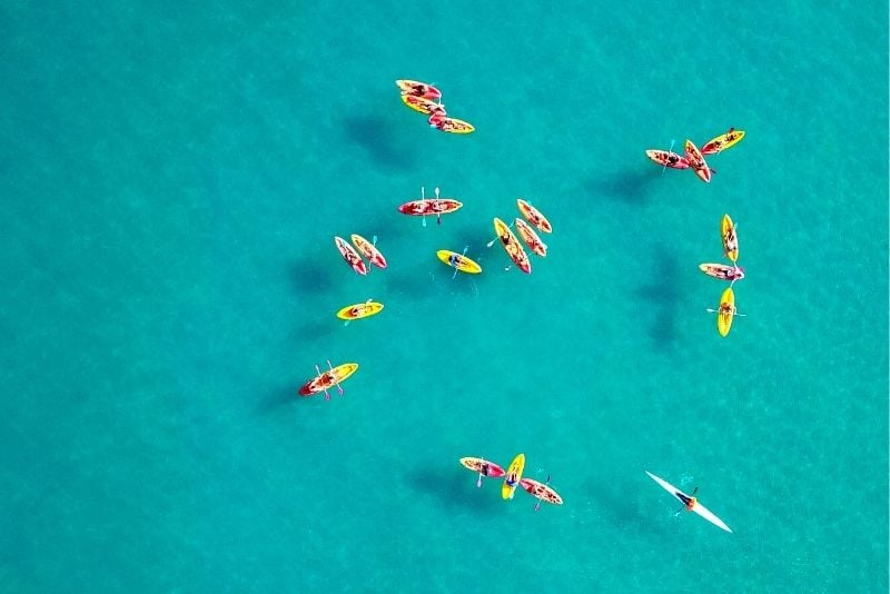 kayaking tour in Aruba