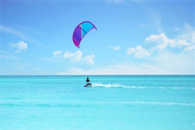 kiteboarding in Turks and Caicos