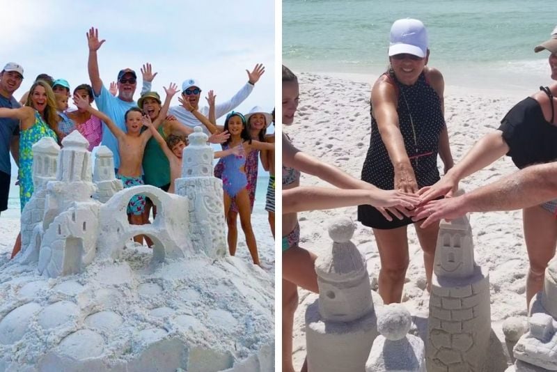 sandcastle lesson in Destin