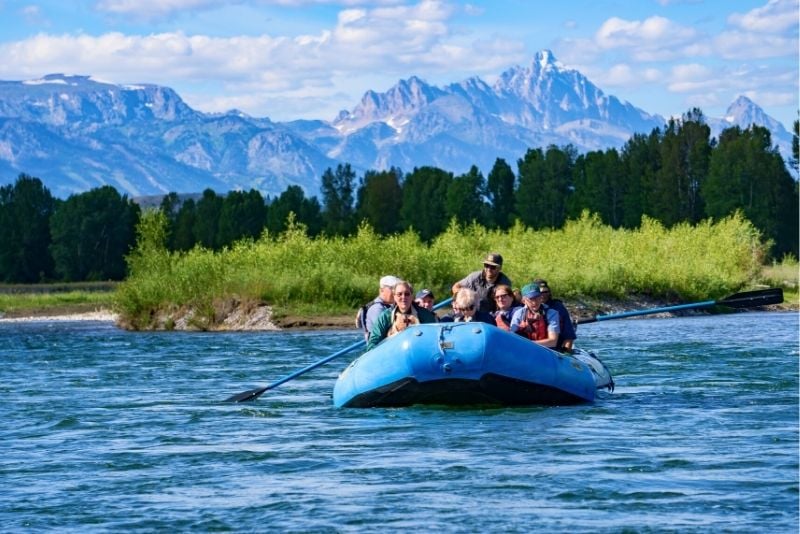 scenic float in Jackson Hole, Wyoming