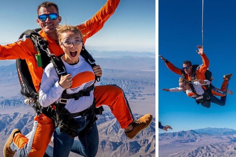skydiving or Grand Canyon