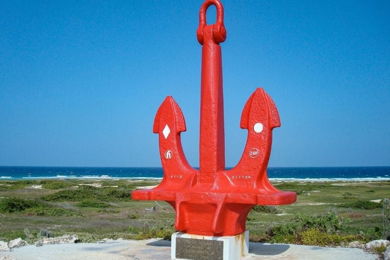 the red anchor, Aruba