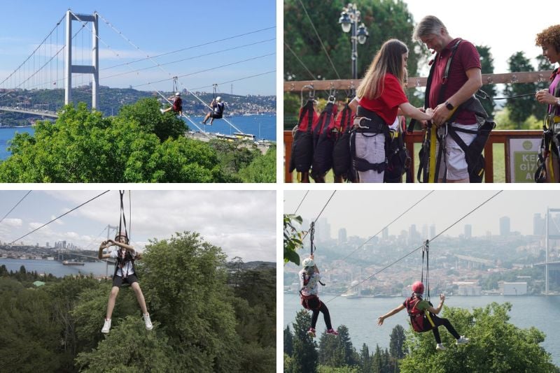 zip lining in Istanbul