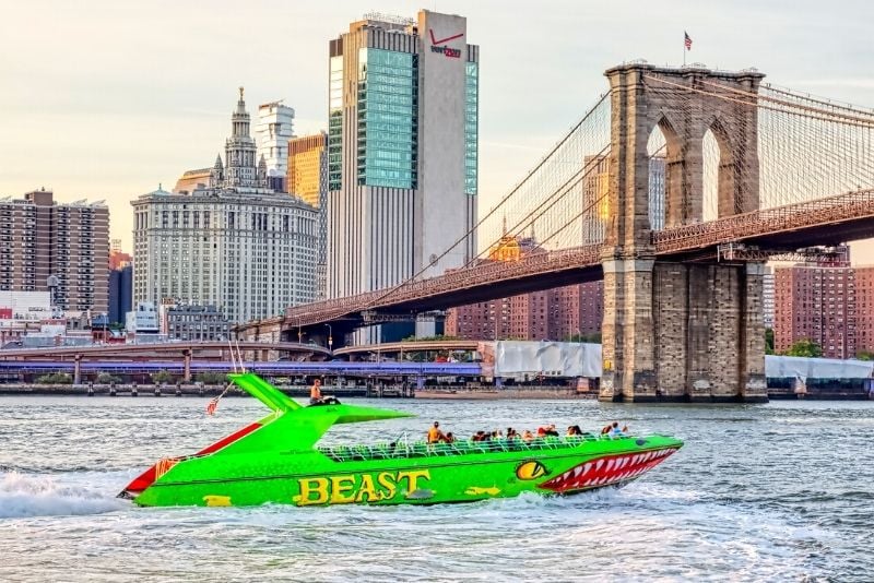 The Beast speedboat ride, Manhattan