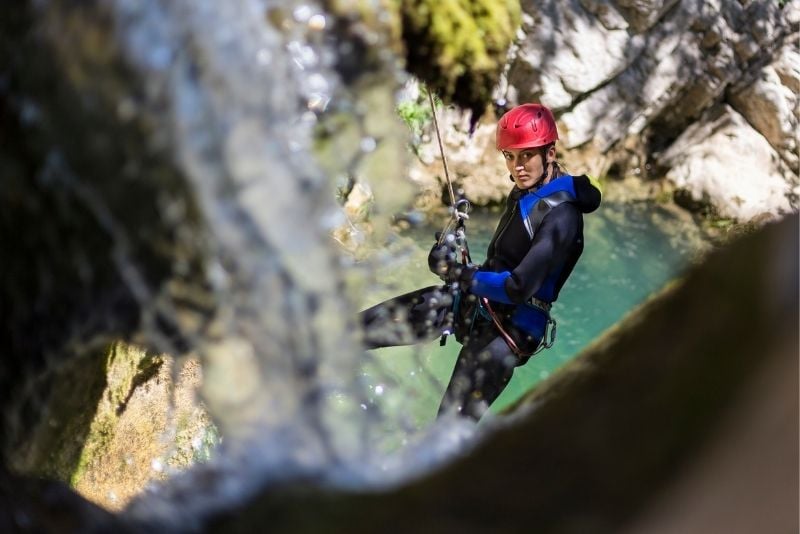 canyoning in Banff
