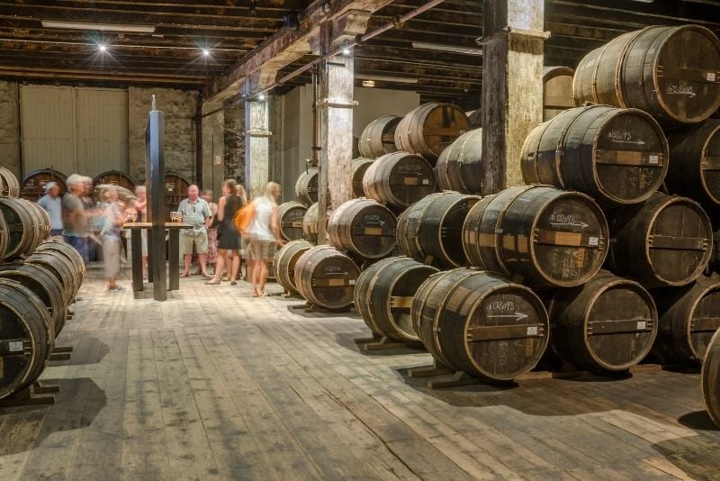cellar of Otard winery of Cognac town