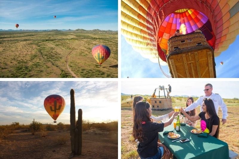 hot air balloon ride in Tucson