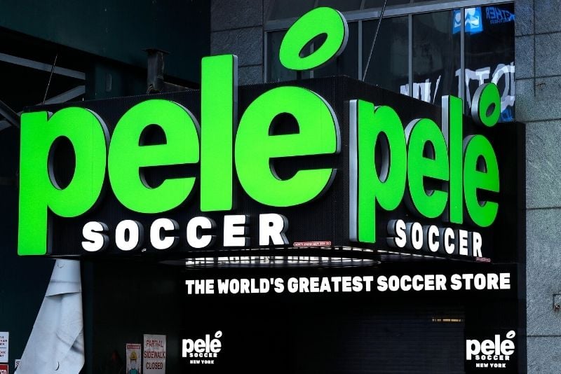 Pelé Soccer store, Times Square