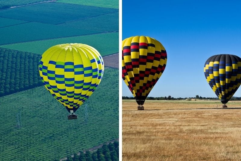 hot air balloon in Sacramento