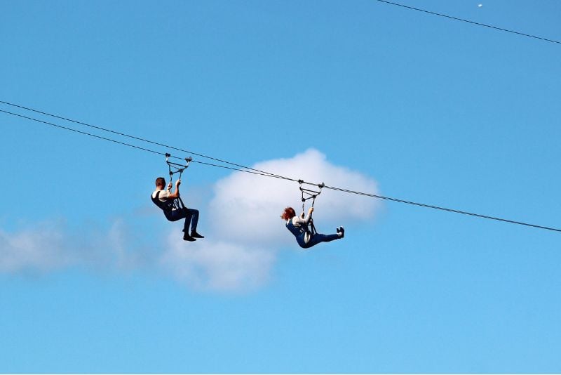 zip lining in Amalfi Coast