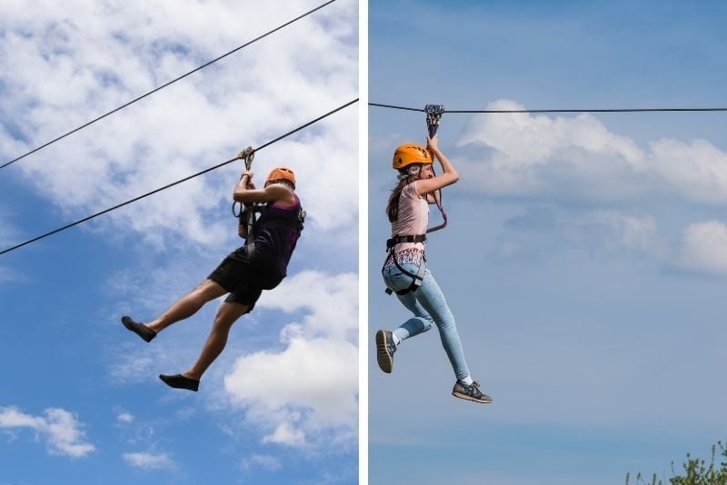 zip lining in Sacramento