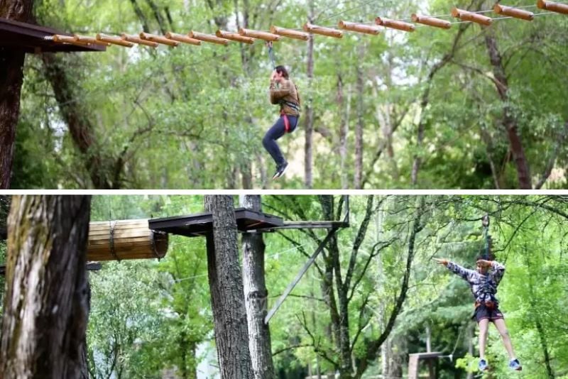 zip lining in Seville