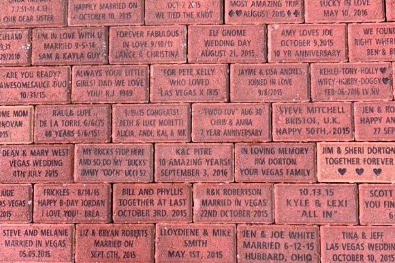 Commemorative Bricks, Flamingo Las Vegas