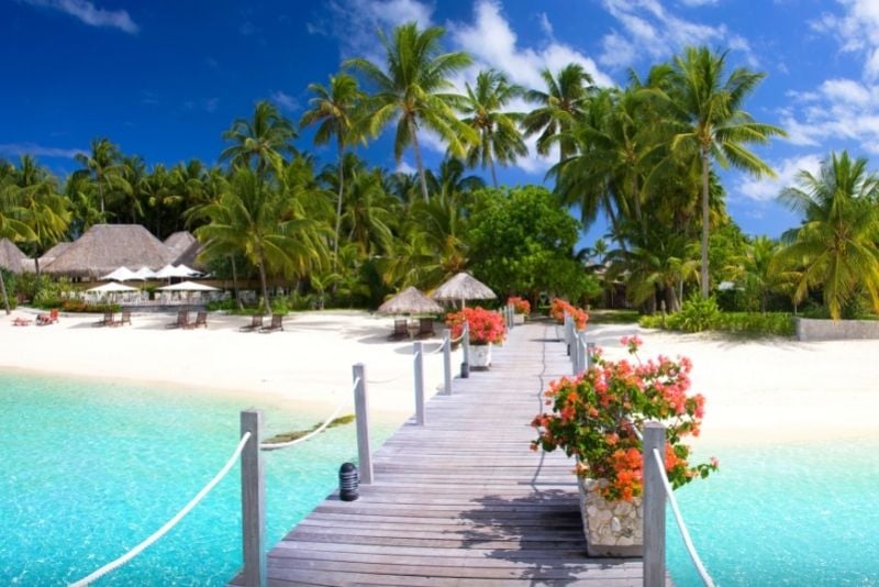 Matira Beach in Bora Bora