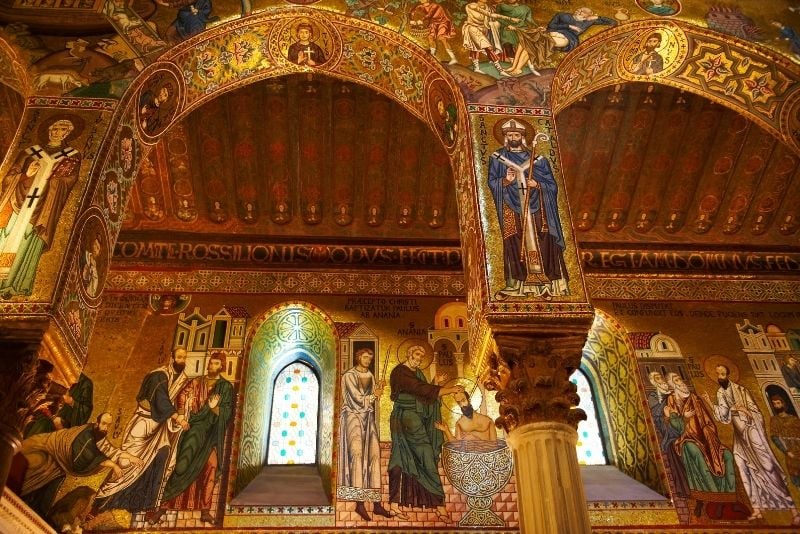 The Palatine Chapel in the Norman Palace, Palermo, Sicily