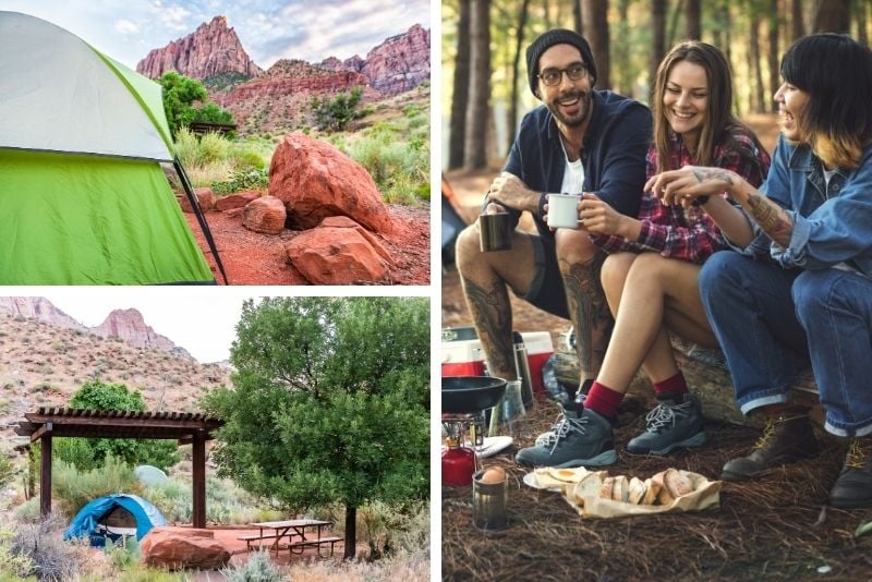 camping in Zion National Park