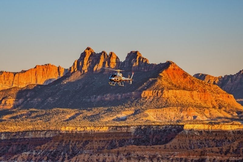 helicopter tour in Zion Nature Center