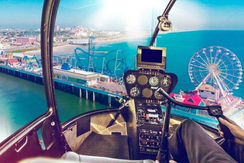 helicopter tours in Galveston