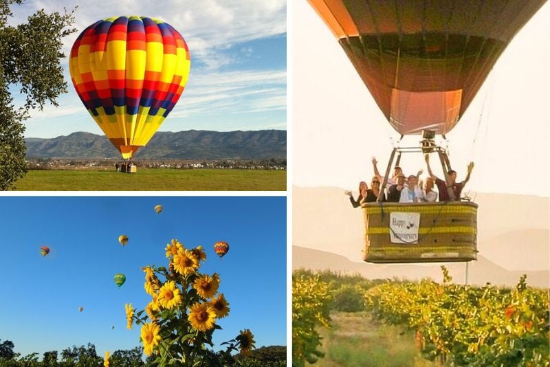 hot air balloon ride in California
