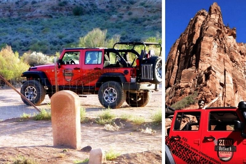 jeep tour in Zion National Park