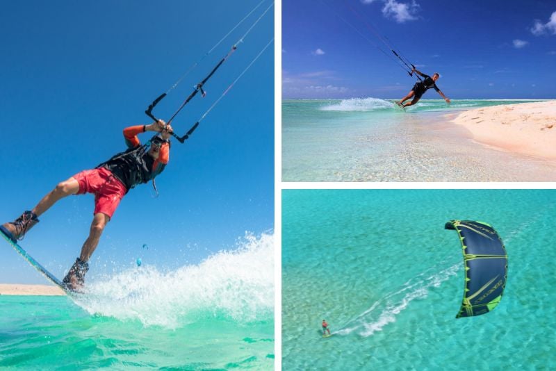 kite surfing in Bora Bora