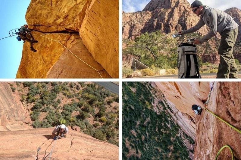 rock climbing in Zion National Park