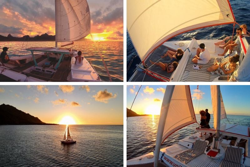 sunset cruise in Bora Bora