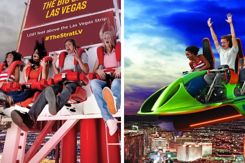 thrill rides at The Strat, Las Vegas Strip