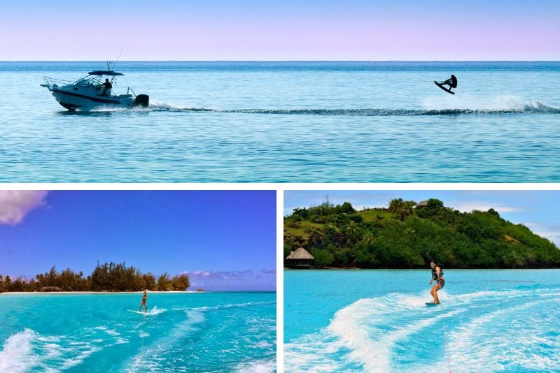 wakeboarding in Bora Bora