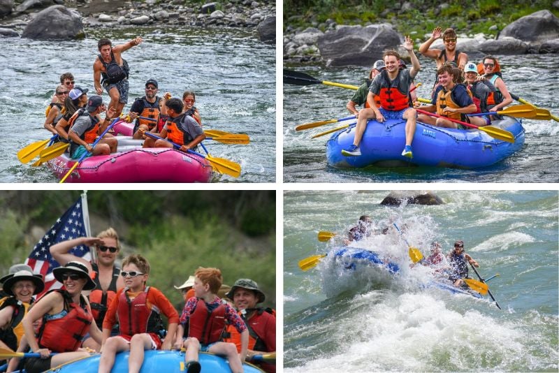 whitewater rafting in Yellowstone