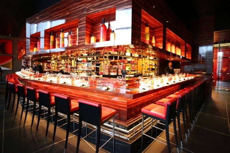 L'ATELIER de Joël Robuchon restaurant interiors in Manhattan