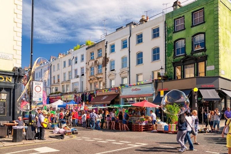 Portobello Road Market, Notting Hill, London