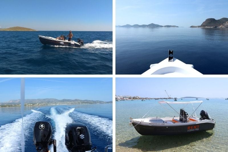 boat rental in Paros