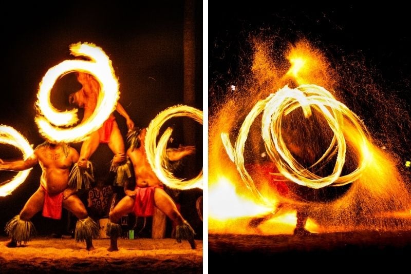 fire dance show in Marco Island