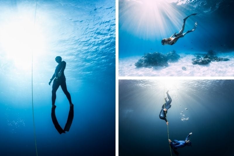 freediving in Paros
