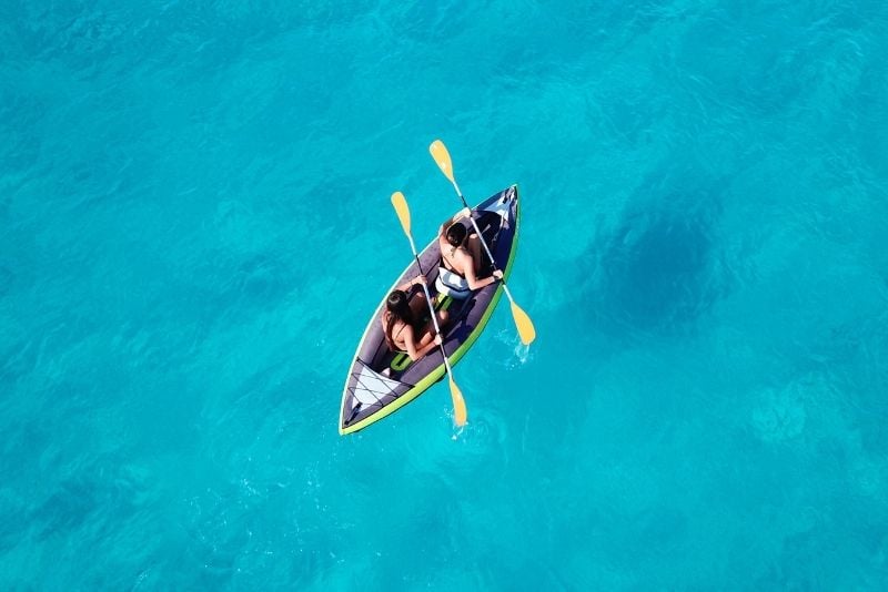 kayak nella Riserva Naturale di Punta Campanella, Sorrento