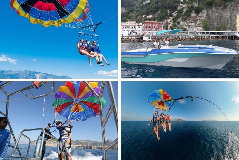 parasailing in Sorrento