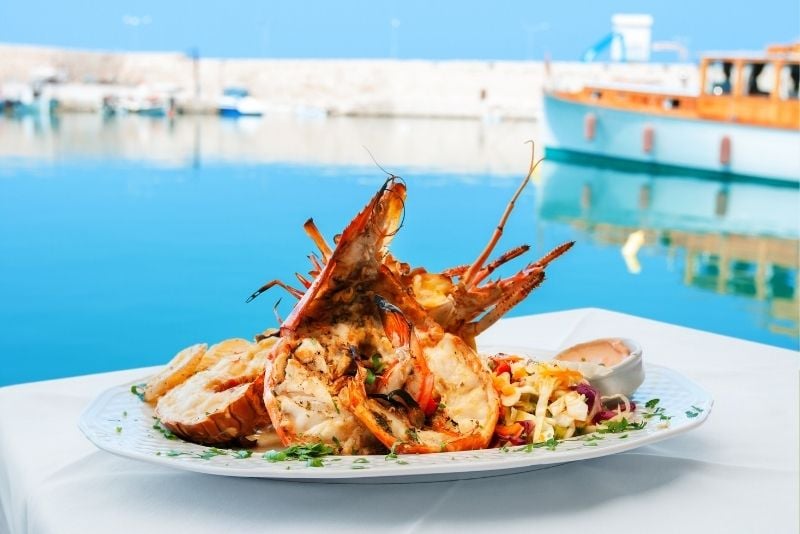Mittagessen mit Meeresfrüchten in Cinque Terre